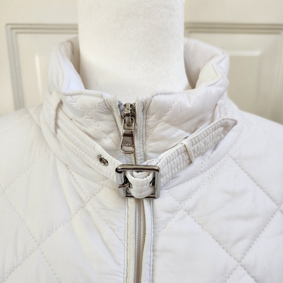 White Lauren Ralph Lauren light puff packable winter jacket, size L - Picture 5 of 16
